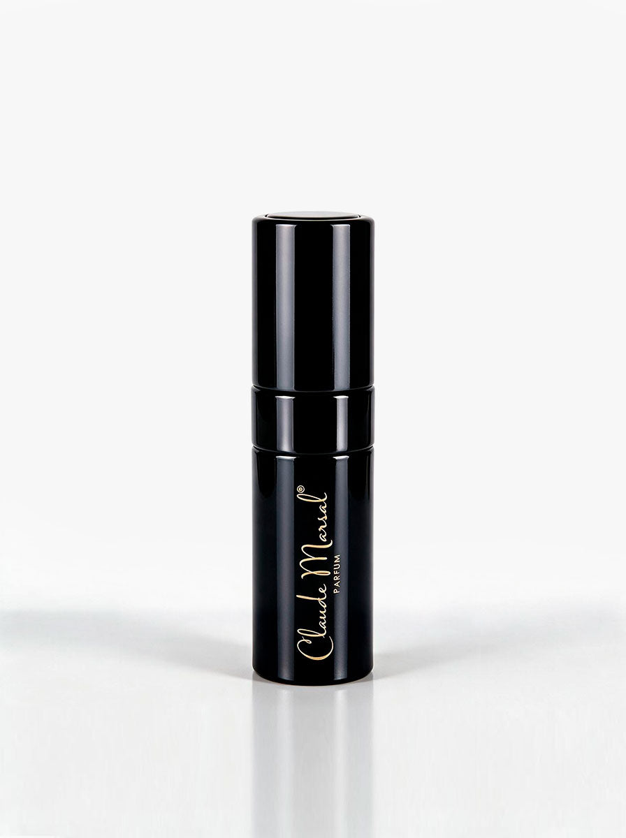 Black & Gold Travel Atomizer by Claude Marsal CLAUDE MARSAL