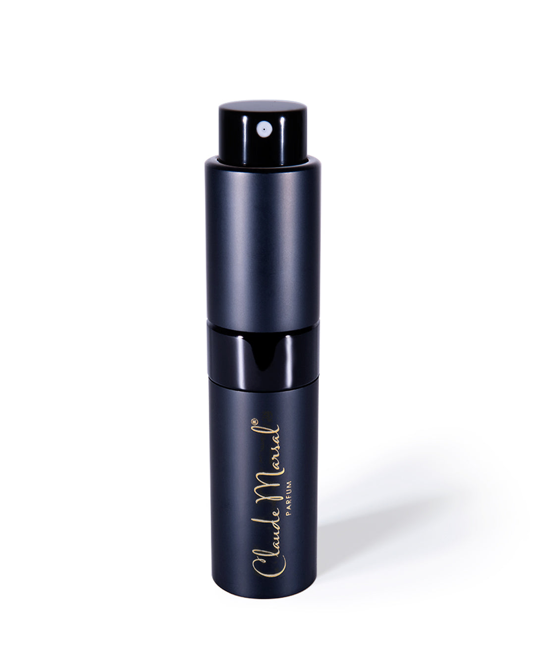 Black & Gold Travel Atomizer by Claude Marsal CLAUDE MARSAL