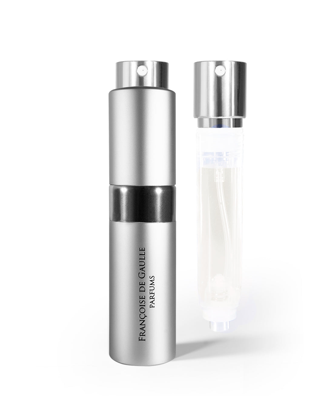Silver Travel Atomizer by Françoise de Gaulle - perfumes4u.com