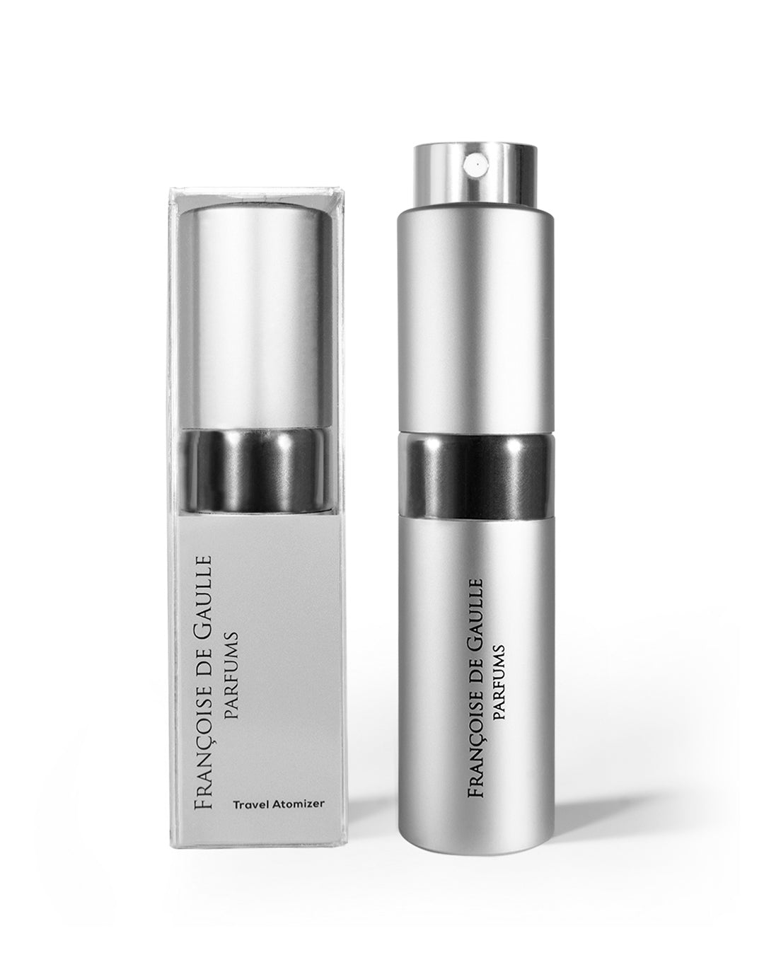 Silver Travel Atomizer by Françoise de Gaulle - perfumes4u.com