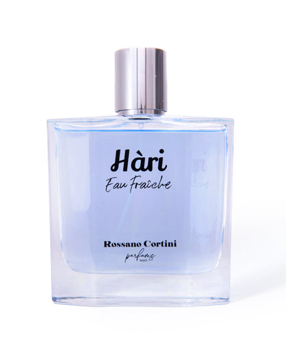 "Hari Eau Fraiche pour Homme by Rossano Cortini - Aromatic Fragrance with Citrus and Woody Notes"
