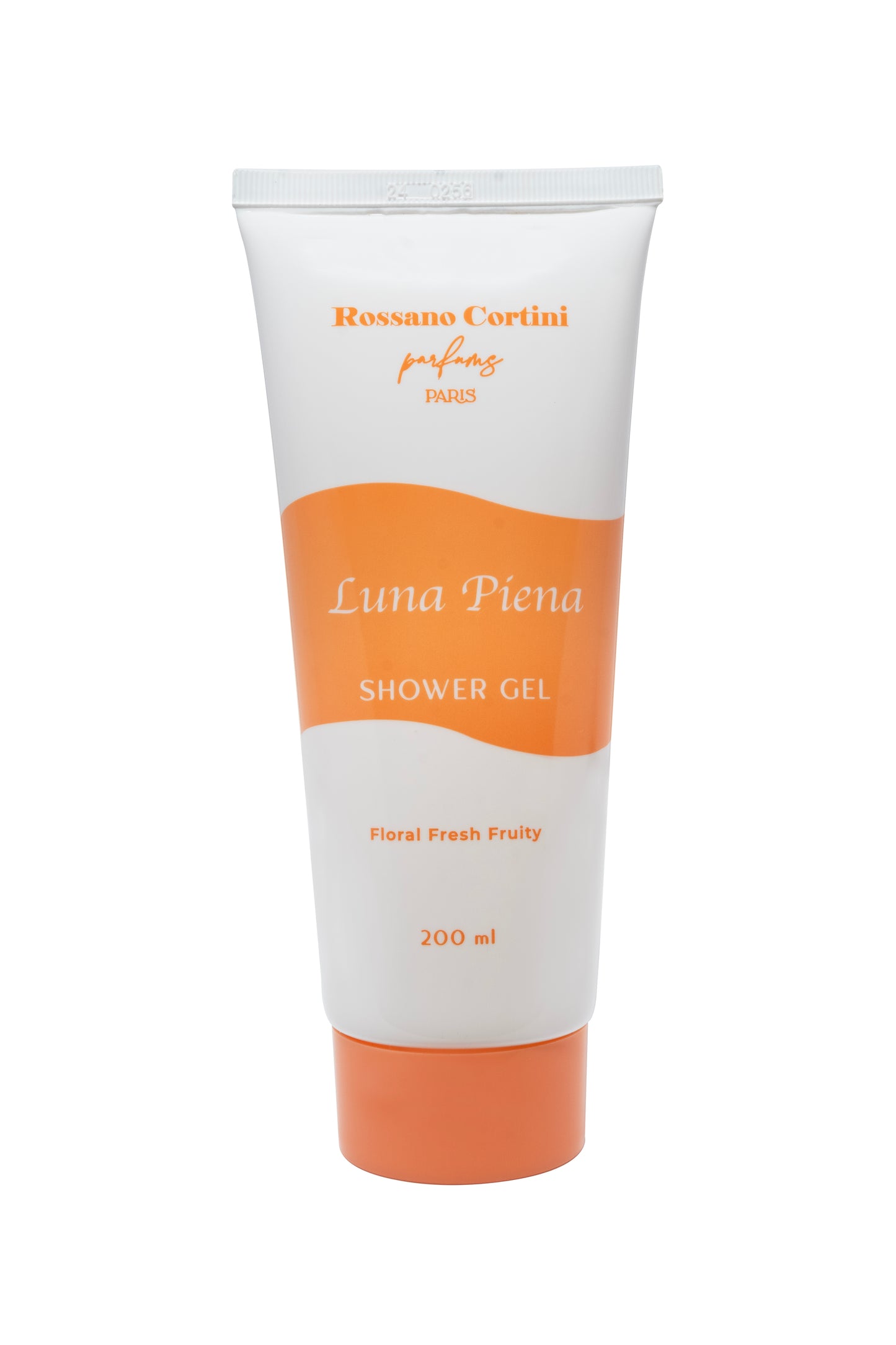 Luna Piena Shower Gel bottle with fruity and floral design