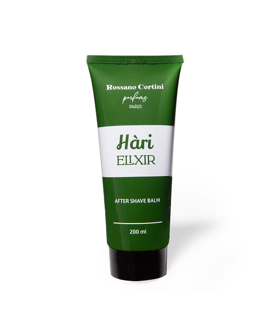 After Shave Balm Elixir by Rossano Cortini bottle with masculine and seductive scent
