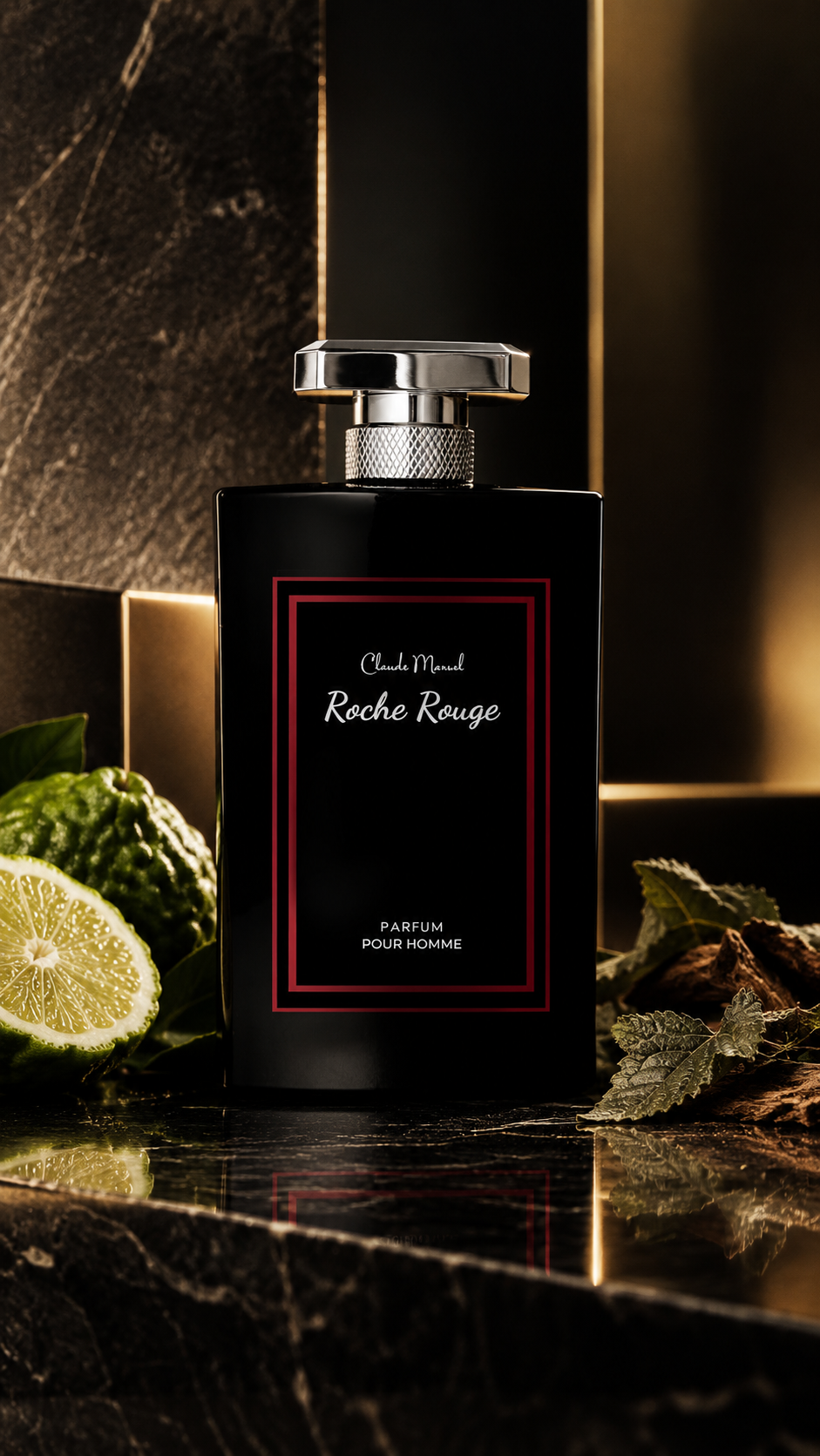 Roche Rouge Parfum for Men by Claude Marsal 3.4 Fl oz CLAUDE MARSAL