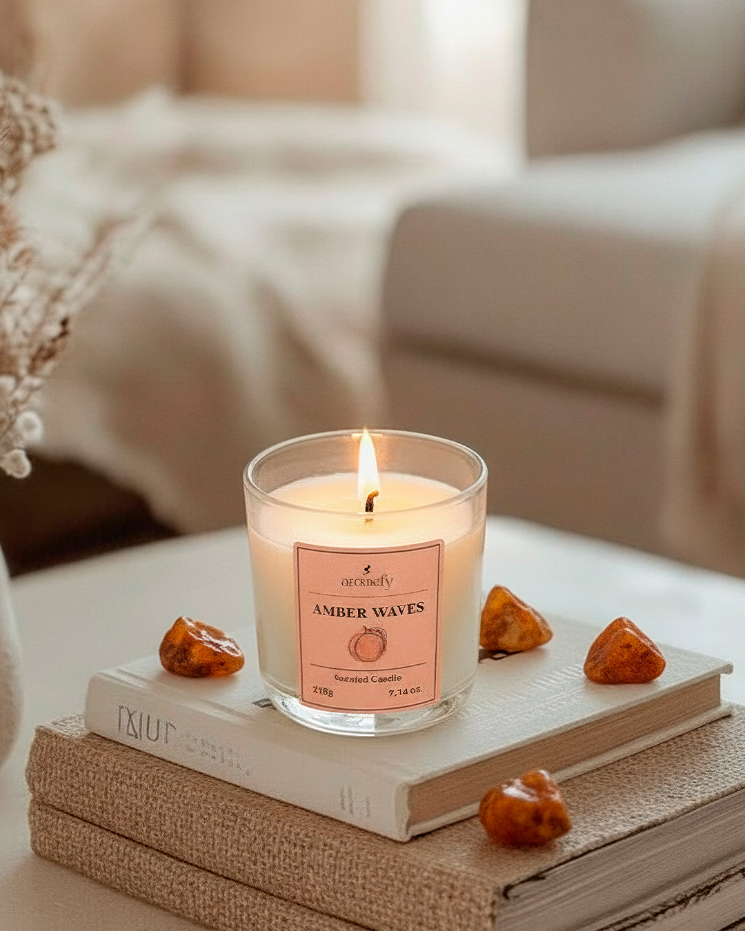 Product image of Candle Amber Waves By Aromefy 210gr perfume bottle