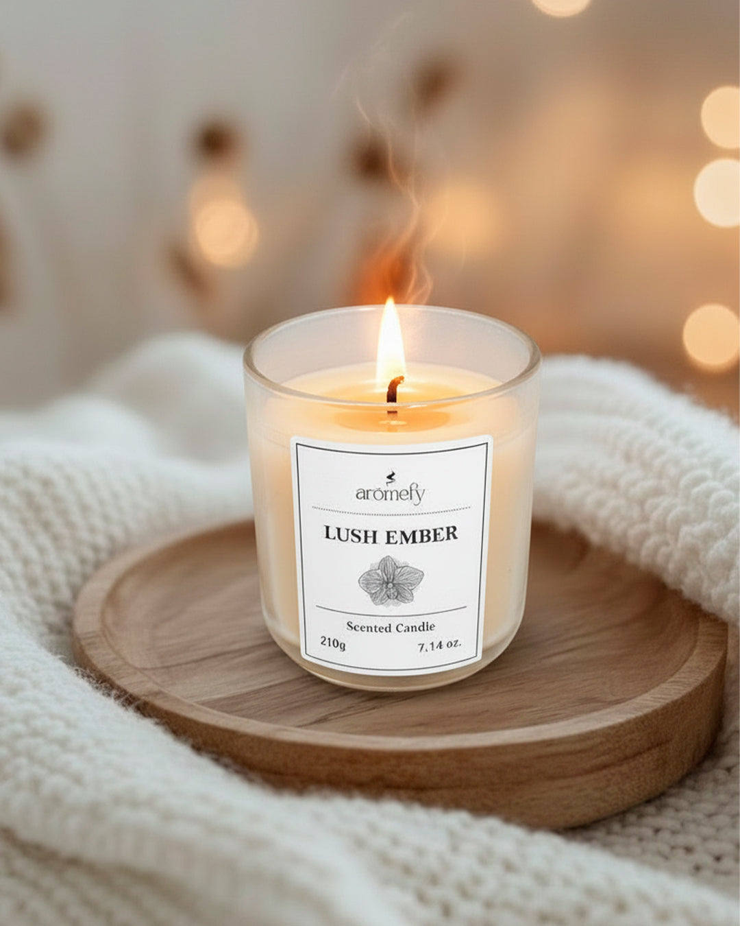 Product image of Candle Lush Ember By Aromefy 210gr perfume bottle