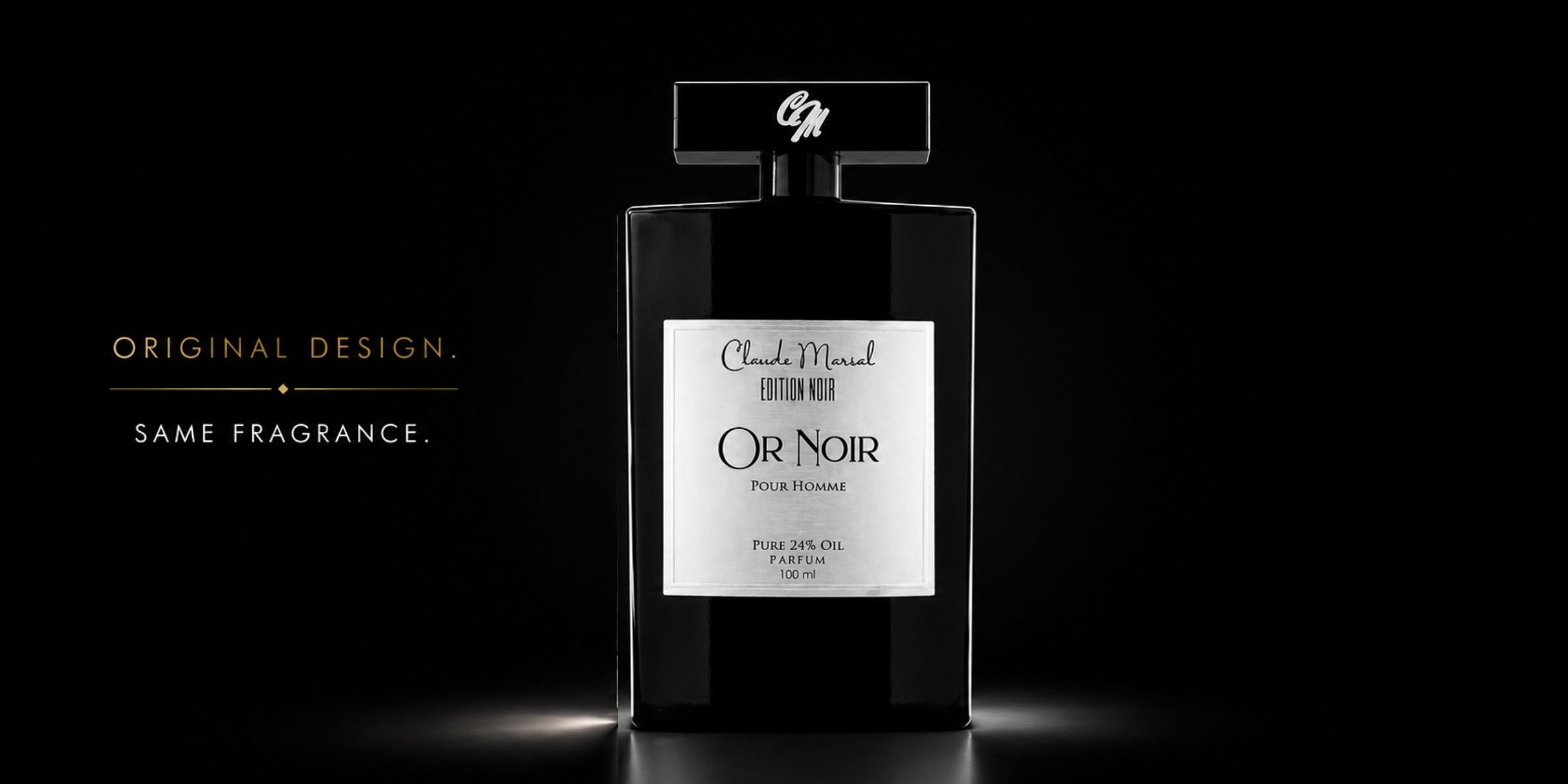 Claude Marsal Or Noir Edition Noir perfume bottle - Original Design Same Fragrance
